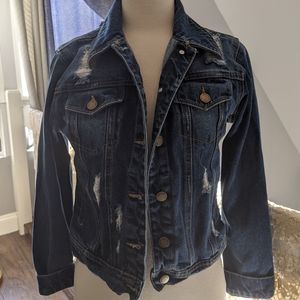 Distressed Blue Jean / Denim Jacket